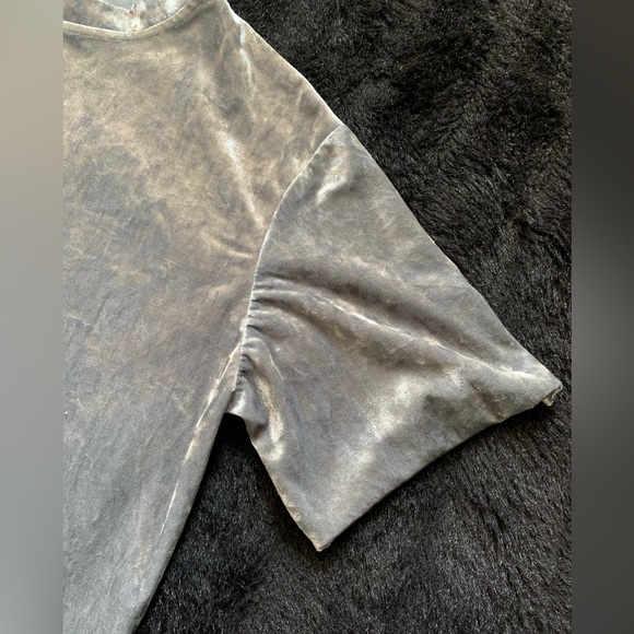 Vintage Unbranded Women’s Blouse Soft Faux Velvet M 95%Poly 5%Spanx PreOwned - Picture 10 of 13